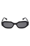 DIFF DIFF ALLEGRA 53MM OVAL SUNGLASSES