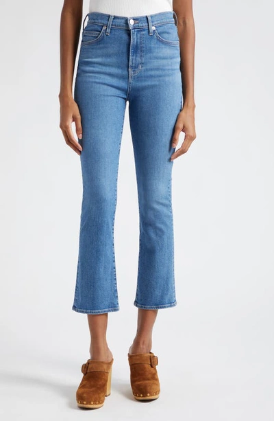 Veronica Beard Carly High Waist Crop Kick Flare Jeans In Siera