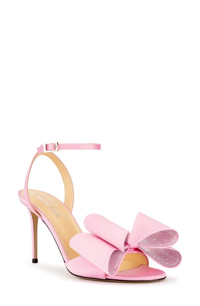 Mach & Mach Le Cadeau Double Bow Ankle Strap Sandal In Pink