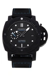 WATCHFINDER & CO. WATCHFINDER & CO. PANERAI PREOWNED 2022 SUBMERSIBLE AUTOMATIC RUBBER STRAP WATCH, 42MM
