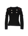 Miu Miu Sweaters In Black