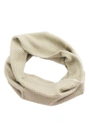 Portolano Popcorn Stitch Infinity Scarf In Oatmeal