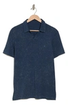 John Varvatos Marble Wash Polo In Cadet Blue