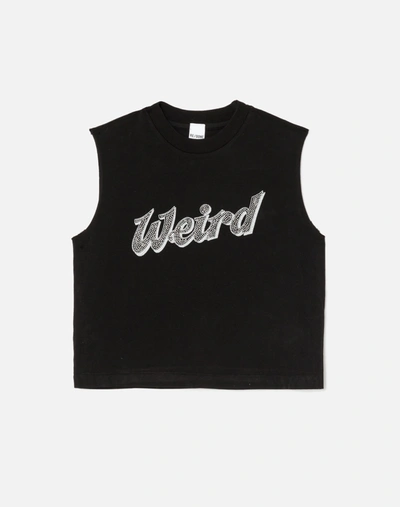 Re/done Baby Muscle Tank Weird Black S