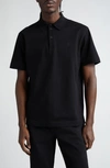 Givenchy Logo-embroidered Cotton Polo Shirt In Black