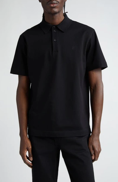 GIVENCHY CLASSIC FIT 4G LOGO EMBROIDERED COTTON PIQUÉ POLO