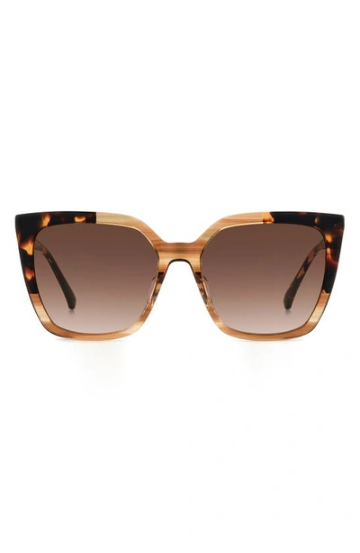 KATE SPADE MARLOWE 55MM GRADIENT SQUARE SUNGLASSES