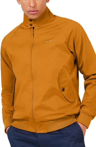 Ben Sherman Signature Harrington Jacket In Mustard