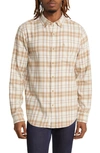 ORIGINAL PENGUIN PLAID STRETCH FLANNEL BUTTON-DOWN SHIRT