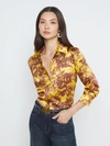 L AGENCE DANI SILK BLOUSE