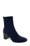 Aerosoles Corinda Midcalf Mid Heel Boots In Navy Stretch