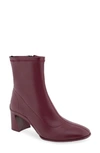 Aerosoles Sussex Boot-midcalf Boot-platform-high In Pomegranate Pu Leather