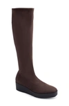 Aerosoles Cecina Boot-casual Boot-tall-wedge In Java Faux Suede