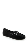 Aerosoles Women's Day Drive Loafers In Black Faux Suede