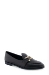 Aerosoles Praia Tailored-loafer In Black Leather
