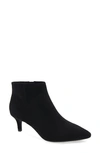 Aerosoles Edith Boot-ankle Boot-mid Heel In Black Faux Suede