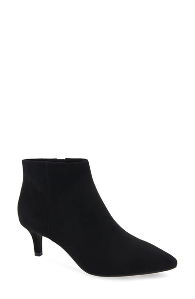 Aerosoles Edith Boot-ankle Boot-mid Heel In Black Faux Suede