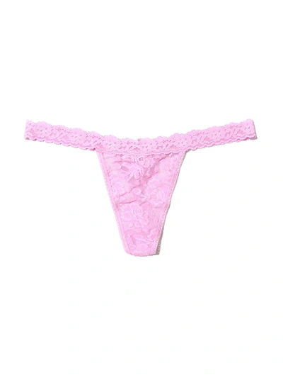Hanky Panky Signature Lace Women's Low Rise Thong, 4911 In Pink