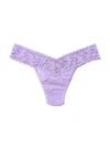 HANKY PANKY SIGNATURE LACE LOW RISE THONG WISTERIA PURPLE