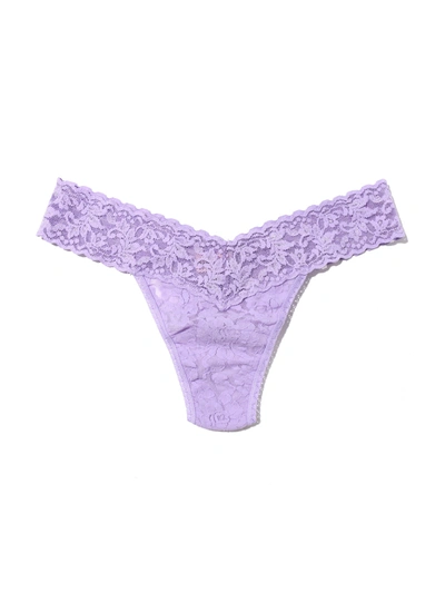 Hanky Panky Signature Lace Low Rise Thong Wisteria Purple