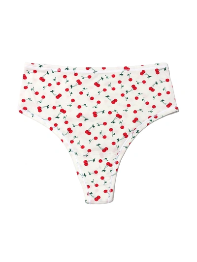 Hanky Panky Printed Playstretch Hi-rise Thong Cherry On Top In Red