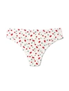 Hanky Panky Printed Playstretch Natural Rise Thong Cherry On Top In Red