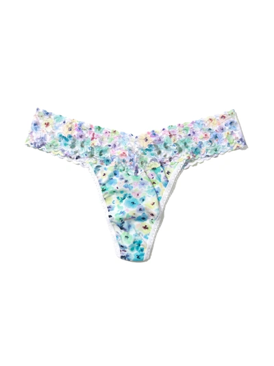 Hanky Panky Supima Cotton Printed Low Rise Thong Wishful Thinking In Wishful Thinking