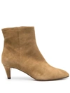 Isabel Marant 65mm Suede Ankle Boots In Brown