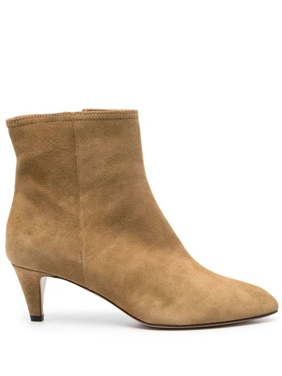 Isabel Marant 65mm Suede Ankle Boots In Brown