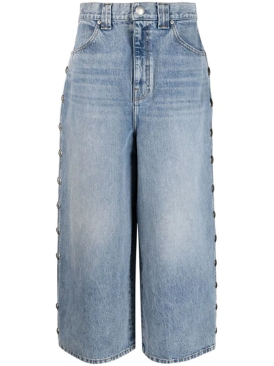 Khaite Studded Rapton Jeans In Blue