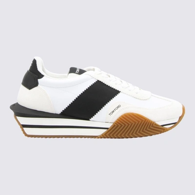 Tom Ford White And Black Leather James Sneakers