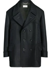 Maison Margiela Oversized Double-breasted Coat In Black