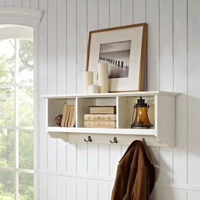 Crosley Furniture Brennan Entryway Hanging Storage Shelf