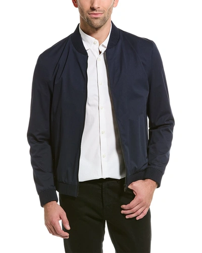 Hugo Boss Performance Jersey Slim Fit Bomber Jacket In Blue