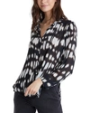 Bella Dahl Flowy Button Down Shirt In Red
