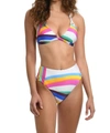 Sunshine 79 Retro Halter Triangle Top In Multi In Multi