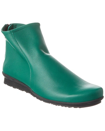 Arche Baryky Leather Bootie In Green