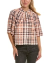 Joie Lyell Short Sleeve In Brown In Brown