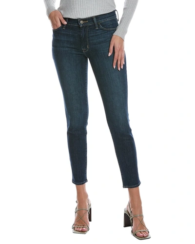 Hudson Jeans Natalie Mid-rise Medium Indigo Super Skinny Ankle Cut Jean In Blue