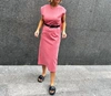 HACHE CONSERVATIVE DRESS IN PINK