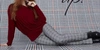 Up Bamboo Knit Off-the-shoulder Long Sleeve Top In Red In Red