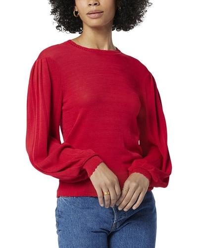 Joie Adala Crew Neck Sweater In Red