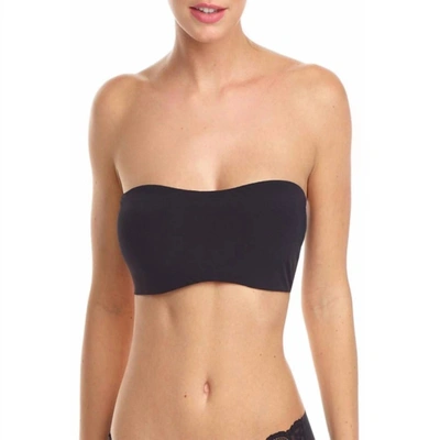 COMMANDO DOUBLE TAKE BANDEAU BRA IN BLACK