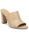 VINCE HANNA WOMENS LEATHER SLIP ON MULES