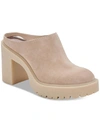 DOLCE VITA CARRY WOMENS LEATHER SLIP ON CLOGS