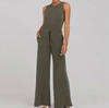 SPANX AIR ESSENTIALS JUMPSUIT IN FAWN