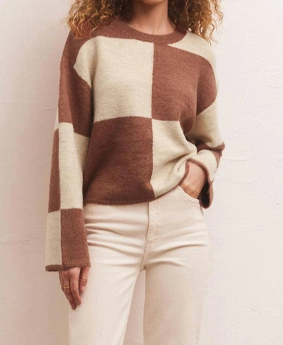Z Supply Rosi Blocked Sweater In Penny In Multi