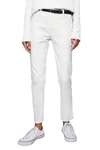 Nili Lotan Stretch Cotton Twill Crop Military Pants In White