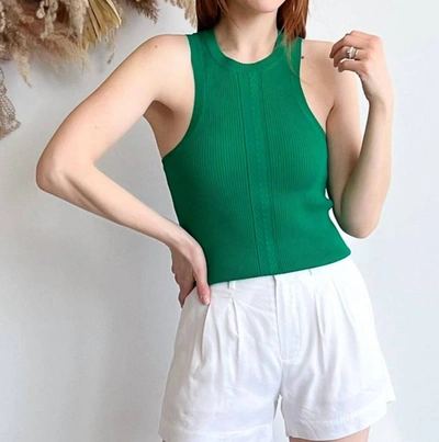 Greylin Kelsey Razor Back Tank In Green