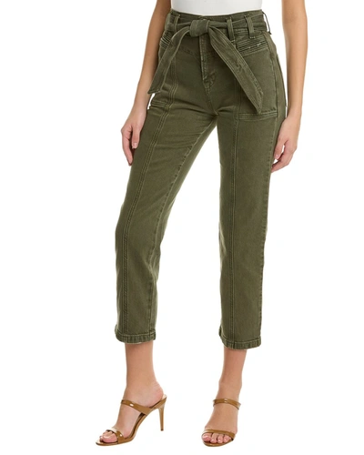 Hudson Jeans Utility Straight Ankle Jean With Belt In Green